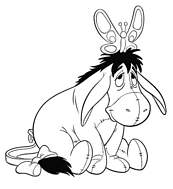 coloriage bourriquet et papillon